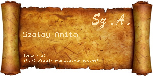 Szalay Anita névjegykártya
